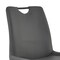 Armen Living Coronado Contemporary Dining Chair in Gray Powder Coated Finish and Gray Faux Leather, PK2 LCCDSIGR - alternate 5